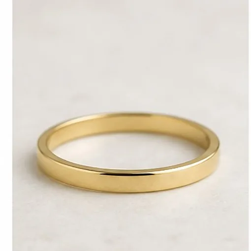 2 mm Flat Band — Sterling Silver