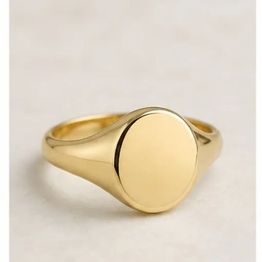 Signet, Oval Face — 9k Gold