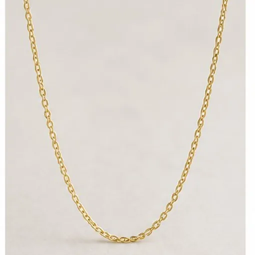 Cable Chain, 45 cm — 14k Gold