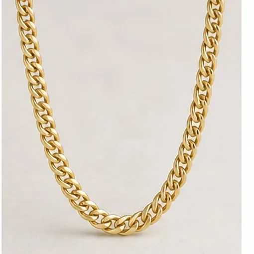 Curb Chain, 55 cm — Sterling Silver
